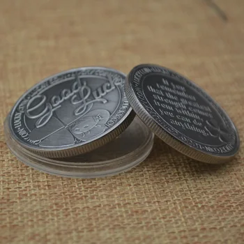 Noroc Noroc Monede De Colectie Placat Cu Suveniruri Monede Patru Frunze De Trifoi Model De Colectare Monede Comemorative Cadou Creativ