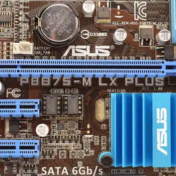 ASUS P8B75-M LX PLUS Intel B75 DDR3 16GB LGA 1155 Core i3-2120 i5-3550S procesoare PCI-E 3.0, Micro ATX Desktop Original Motherborad