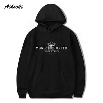 Populare de Lux Hip Hop Bărbați/femei Trening Baiat/fata Monster Hunter Streetwear Hanorace Hanorac Brand Monster Hunter Lume Cat