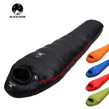 BLACKSNOW Iarna Termică în aer liber camping mumii moale și puf de gâscă sac de dormit linie portabil singur pad de dormit ultralight cald