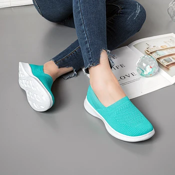 Femei Pantofi Pantofi de Femei Ușoare Adidași Confort Pantofi Plat Aluneca Pe Vulcanizat Pantofi Noi Doamnelor Adidasi aer liber Plus Dimensiune