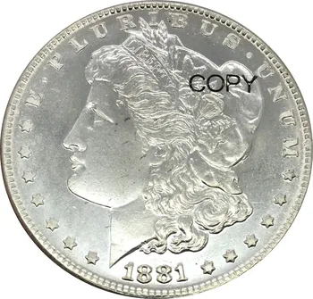Statele unite ale americii 1 Un Dolar Morgan Dollar 1881 o Cupronichel Placat cu Argint Copia Monede Pot Alege Orice An