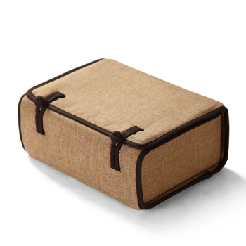 De înaltă calitate de design de epocă set de ceai sac de colectare,cutie de ceai pentru partea de călătorie picnic set de sac de transport gratuit