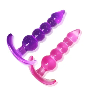 Silicon Moale Anal Plug Margele Jucarii Sexuale Femei Fund Jucarii Clitoris Vagin Iritații Produse Cuplu Sexy Toy Shop Inel De Tragere Orgasm