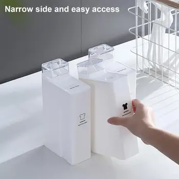1L Reîncărcabile Detergent Sticle Goale de Mare Capacitate Silicon Toaletă Organizator Balsam de Depozitare Sticla pentru Exterior