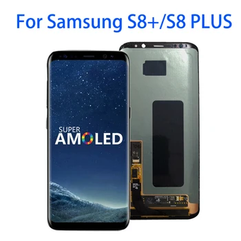 ORIGINAL Super AMOLED S8Plus inlocuire LCD Pentru SAMSUNG Galaxy Display S8+ Plus G955F Ecran Tactil Digitizer Cu Dot Cadru