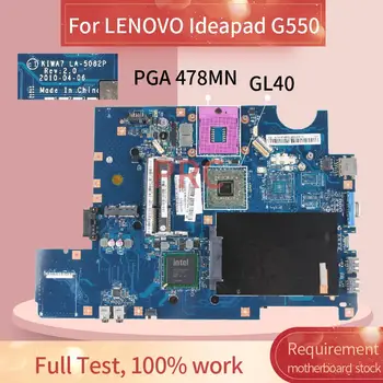 LA-5082P Pentru LENOVO Ideapad G550 Notebook Placa de baza GL40 DDR3 Laptop Placa de baza