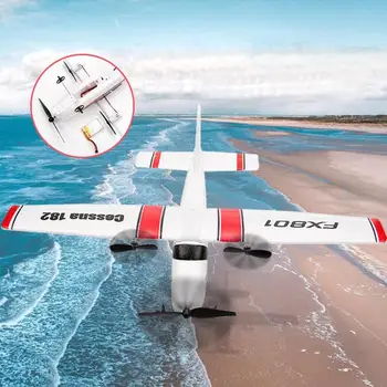 FX801 control de la distanță DIY Cessna 182 drop-rezistent model de aripă fixă jucărie pentru copii asamblate U7W4
