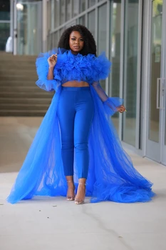 De înaltă Gât Mâneci Lungi de Top Înapoi la Afaceri Albastru Regal Top Femeie Haine Fashion Week Corset Femei Personalizate Corset Vintage