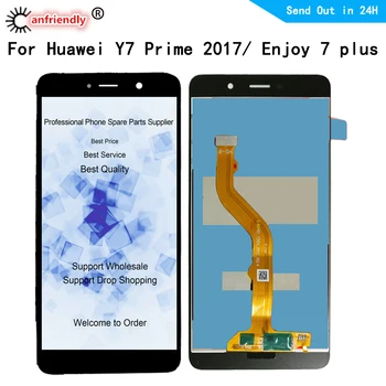 LCD Pentru Huawei Y7 prim-2017 / Bucurați-vă de 7 Plus / Holly 4 Plus / Y7 2017 Display LCD Touch Screen Digitizer cu rama de Asamblare