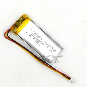 3.7 V 682052 1250mAh baterie Reîncărcabilă Li-polimer Litiu Lipo Celule Li-ion Baterie Pentru Tableta Digitală Set PSP MP5 GPS Bluetooth