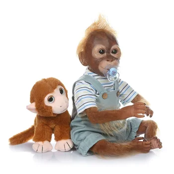 52cm Silicon Păpuși Reborn Gemeni Maimuță Urangutani Păpuși, Recuzită Fotografie Liniștitor Playmate Păpuși de Crăciun Cadouri de Ziua de nastere