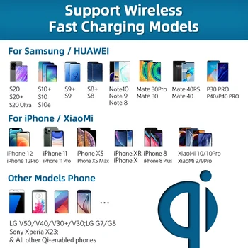15W Qi Auto Magnetic Wireless Încărcător pentru iPhone 12 11 XS XR X 8 13 Pro Max Samsung S20 Huawei Universal de Încărcare Suport de Telefon