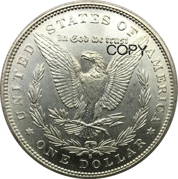 Statele unite ale americii 1 Un Dolar 1881 s Morgan Dollar cupru si nichel Placat cu Argint Copia Monede Pot Alege Orice An