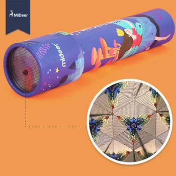 MiDeer Montessori Rotativ Colorat Kaleidoscope Obiectiv Imaginativ Desene Animate Pentru Copii Magic Classic Jucarii Educative Pentru Copii