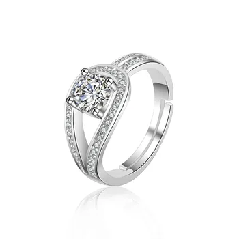 925 inel Argint pentru femei de Calitate de Top la Modă, Romantic AAA zircon Femei Wending Design Inel de Logodna Bijuterii
