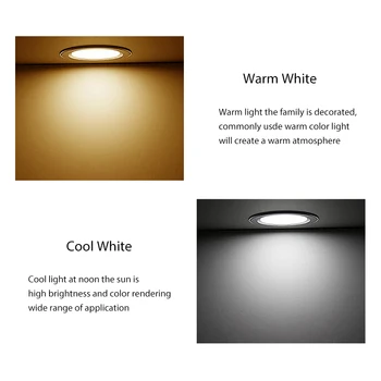 KARWEN LED Downlight 5W 7W 9W 12W 15W alb corp de Plafon lumina Rece lumina led alb Cald AC 220V 230V 240V pentru camera de zi