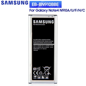Samsung EB-BN910BBE EB-BN910BBC EB-BN910BBU Baterie de Telefon Pentru Samsung GALAXY NOTE4 N910A N910U N910F N910H V C NOTA 4 3220mAh