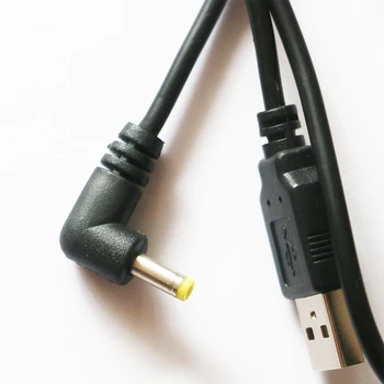 USB de sex Masculin La Unghi 4.0*1.7 mm 22AWG Cablu de Incarcare 5V 3A Potrivit Pentru PSP Joc Consola Router DVD Etc. Cablu De Alimentare 0.9 Metri