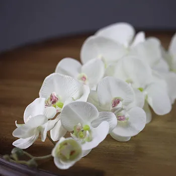 110cm Mătase Artificială Fluture Orhidee Artificiale Buchet de Flori Phalaenopsis Flori False DIY Home Decor Nunta Meserii Decor