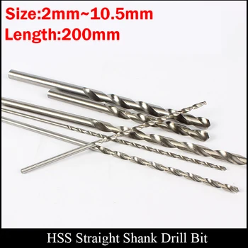 5.6 5.7 mm mm 5,8 mm 5.9 mm 6mm 200mm Lungime Extra Lungi Lemn Metal, AL Plastic de Mare Viteză din Oțel HSS Direct Shank Twist Drill Bit
