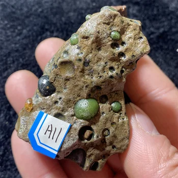 Alashan pietre Ușa de piatră de onix verde agat Minerale-Specimen de Cristal Natural de Decor Acvariu