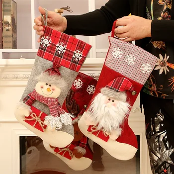 Ciorap de crăciun Ciorapi de Crăciun Ornamente pentru Pomul de Crăciun Decoratiuni pentru Casa Noua Anul 2022 chaussette de noel chaussette noel
