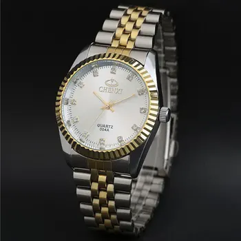 2021 Afaceri De Lux De Aur Waches Bărbați Ceasuri Cu Diamante Chenxi Din Oțel Inoxidabil Band Analog Cuarț Ceasuri Relogio Masculino