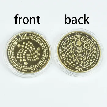 Fierbinte de vânzare de Aur IOTA Monedă cu carcasa de Plastic Cryptocurrency Fizice moneda metalica pentru Suveniruri