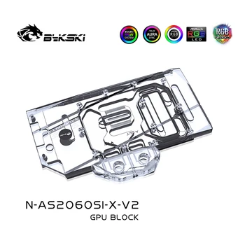 Bykski GPU block Pentru ASUS RTX2060 / GTX1660 O6G de JOCURI de noroc , Plin de Acoperire de Răcire cu Apă mai rece , N-AS2060SI-X-V2