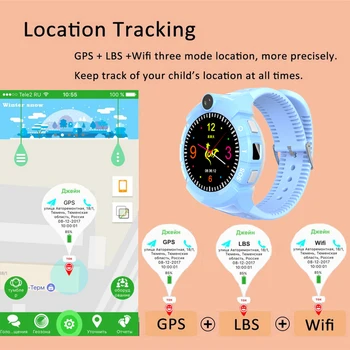 GPS Ceas Inteligent Copil Q360 pentru Copii Copil Inteligent Ceas Copii Ceas cu Gps VM50 Cu Camera WIFI Locație Copil Smartwatch Pk Q90