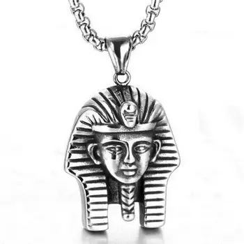 1 Bucată Bărbați Vintage Faraon Egiptean Sfinxul Pandantiv Colier Personalitate Dominatoare Lanț Colier Accesorii De Moda