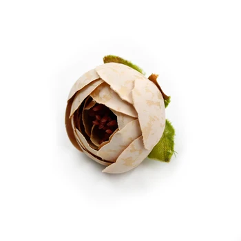 5pcs/lot 4cm Flori Artificiale de Înaltă Calitate de Ceai de Mătase Bud Nuntă Decorațiuni DIY Ghirlanda Album Ambarcațiuni de Flori False
