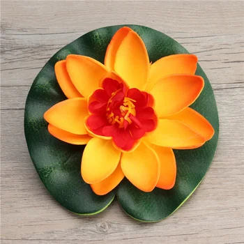 10buc Colorate Artificial Floare de Lotus Frunze Artificiale Crin de Apă de Flori Plutitoare Iaz Flori Plante Pentru Gradina Casa Decor Piscină