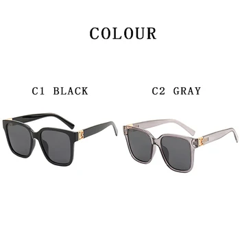 Noi Unisex Polarizat ochelari de Soare Retro Pătrat ochelari de Soare Brand de Lux Doamnelor Designer de ochelari de Soare Ochelari de Moda pentru Femei UV400