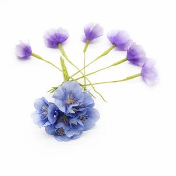 6 bucati Buchet de Nunta de decorare flori Artificiale decoratiuni de Craciun pentru casa cutie de Bomboane Coronita Ghirlanda Brosa Frizură