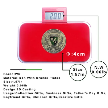 WR Variază Duce Drumul Armatei SUA Bronz Placat cu Monedă Comemorativă cu Capsule de Plastic de la Merrill Jefuitori Monede de Metal pentru Cadouri