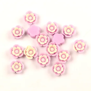50Pcs Violet Rășină Floare Decor Margele Meserii Flatback Cabochon Album Pentru Haine DIY Ornamente Accesorii