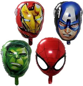 Spiderman, Iron Man, Captain America, Hulk Baloane Folie Super-Erou Petrecerea de Ziua Decor Consumabile Cadouri pentru Copii Jucării de Aer