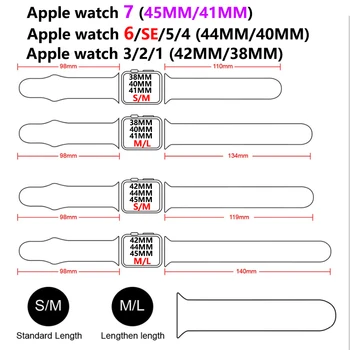 Curea din silicon Pentru Apple Watch Bratara 44mm 45mm 40mm 41mm iWatch 38mm 42Mm Curea Correa Apple watch Series 3 4 5 6 7 SE
