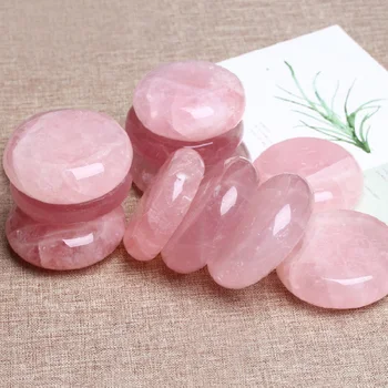 Naturale de Trandafir Roz Cuarț Pulbere de Hibiscus Cristal Rotund Chakra Vindecare Reiki Piatră Pentru a Face Bijuterii Cadouri DIY