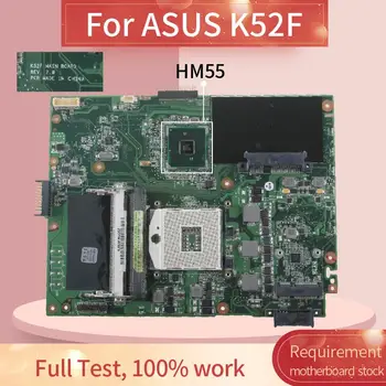 Placa de baza Laptop Pentru ASUS K52F PGA 989 Notebook Mainboard REV.2.0 HM55