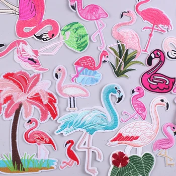 Flamingo Patch-uri Brodate pentru Îmbrăcăminte Fuzibile Cerere de Cusut Coase pe Patch-uri Diy Fier-pe Aplicatiile de pe Haine pentru Fetita