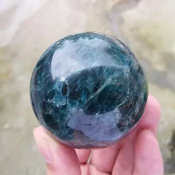 50mm Naturale Apatit Albastru Pietre Glob Mingea Piatră de Cuarț Acasă Decorare a Corpului de Vindecare Sfera Meserii Mingea Minerale D3Q1