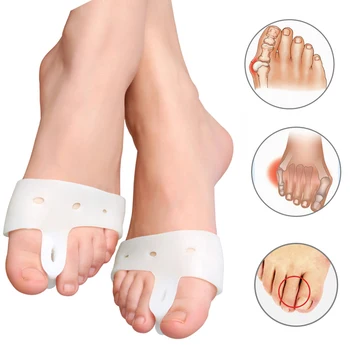 Hallux Valgus Silicon Os Mare Toe Protector Îndreptat Corector Gel picior deget de la Picior Separator de Inflamație la picior Pedichiura Masaj Picioare