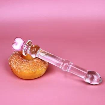 De înaltă calitate de Cristal de Sticla Vibrator Penis Margele de Sticla Anal Plug Dop de Fund Jucarii Sexuale Pentru Bărbat Femeie Cupluri Vaginal Și Anal Stimulare
