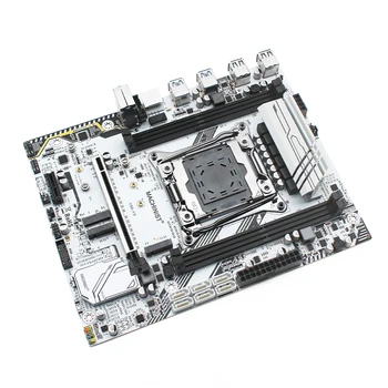 MAȘINIST X99 Kit Placa de baza LGA 2011-3 Set Intel Xeon E5 2673 V3 CPU Procesor 16GB(2*8G) RAM DDR4 M-ATX NVME M. 2 SSD X99-K9