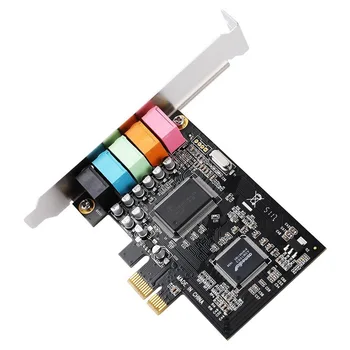 PCIe placa de Sunet 5.1, PCI Express Surround 3D Audio Card pentru PC, cu Mare Sunet Direct de Performanță & Low Profile Bracket